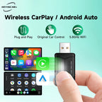 HEYINCAR Baidu Carlife to Carplay Wireless Adapter Auto Connect, Supports Online Music, Map Navigation