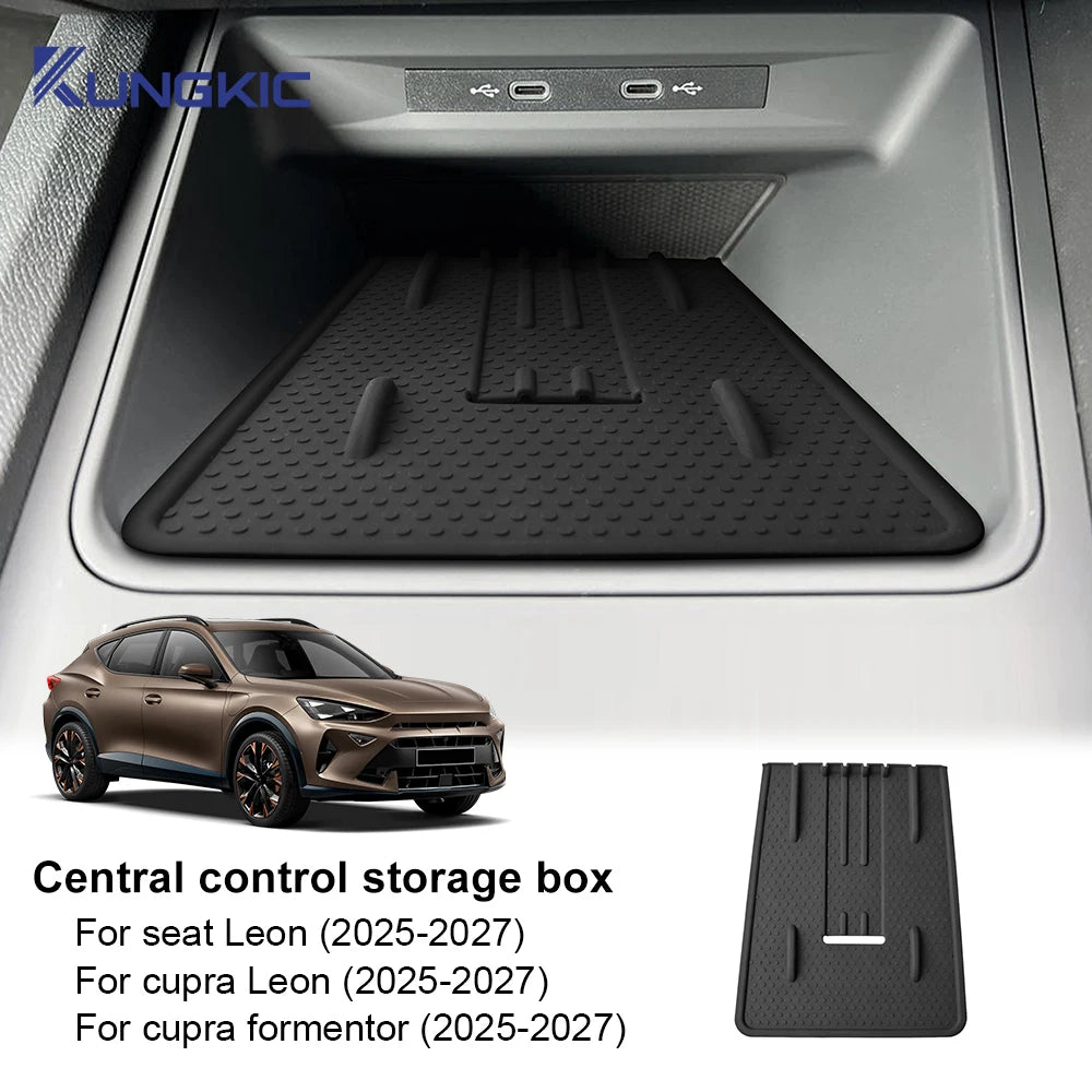 Protect Pad For Seat LEON/Cupra Leon/Cupra Formentor 2025 2026 2027 Car Silicone Wireless Charging Interior Non-slip Accessories