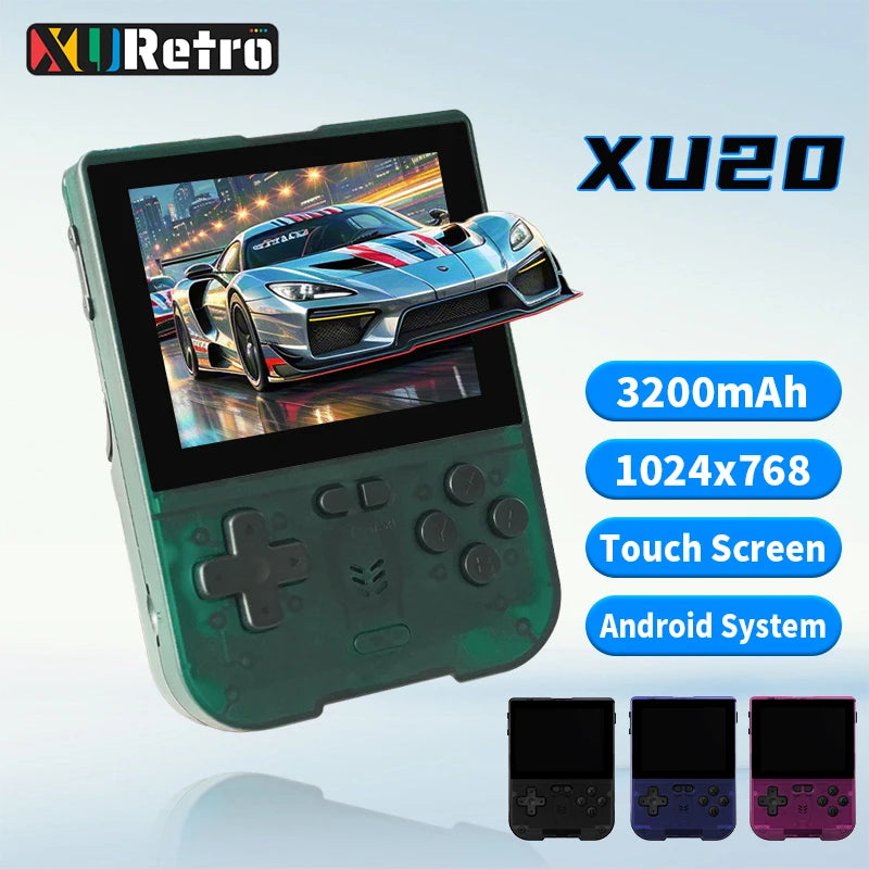 Coopreme XU20 V32 64-bit Android Game Console Multi-touch Aurora Launcher 3.2 Inch IPS Display Handheld Gaming Device