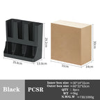 6 Compartment Upright Break Room Coffee Condiment and Cup Storage Organizer, Cup and Lid Organizer for Break Room, Office, Home