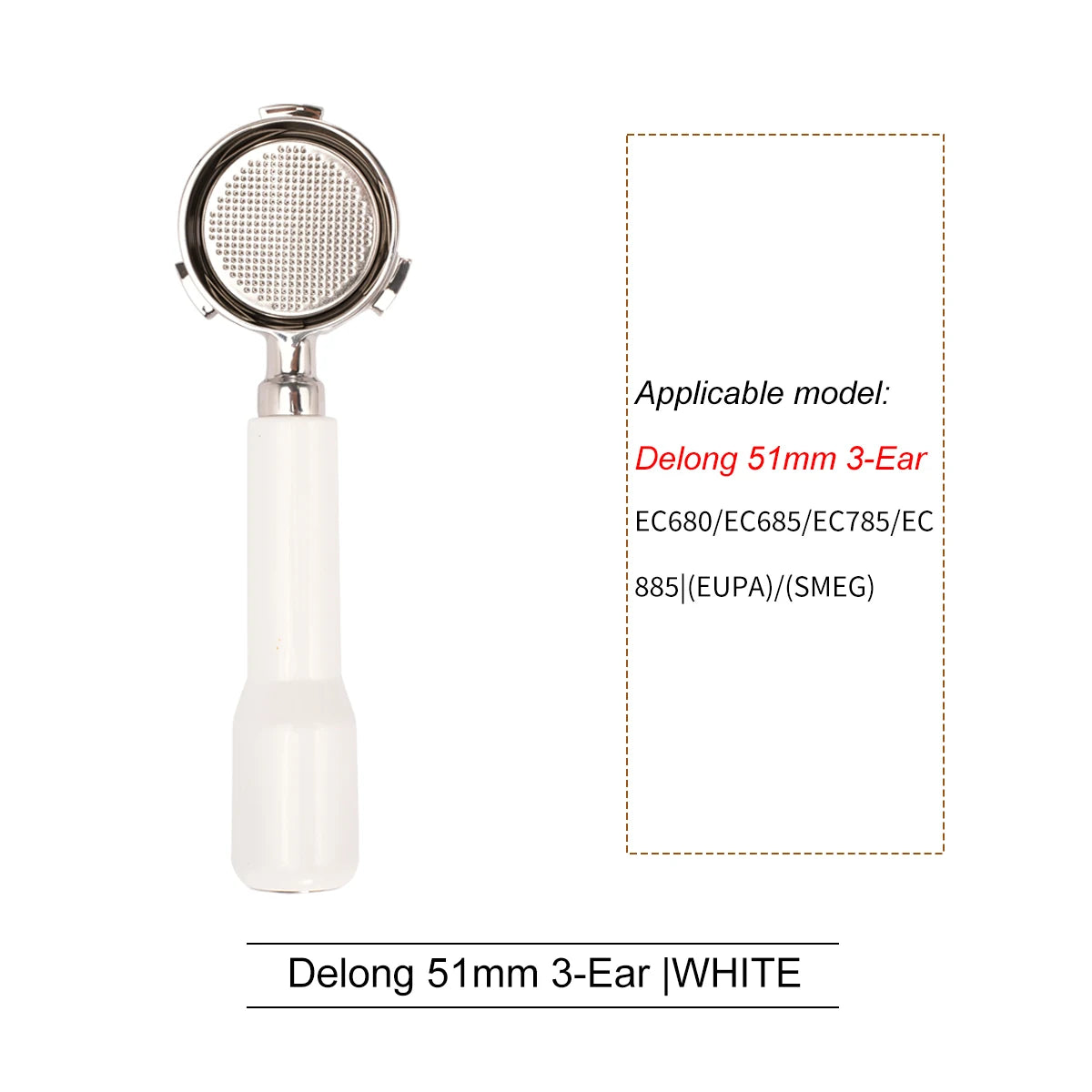 51mm 3-Ear White