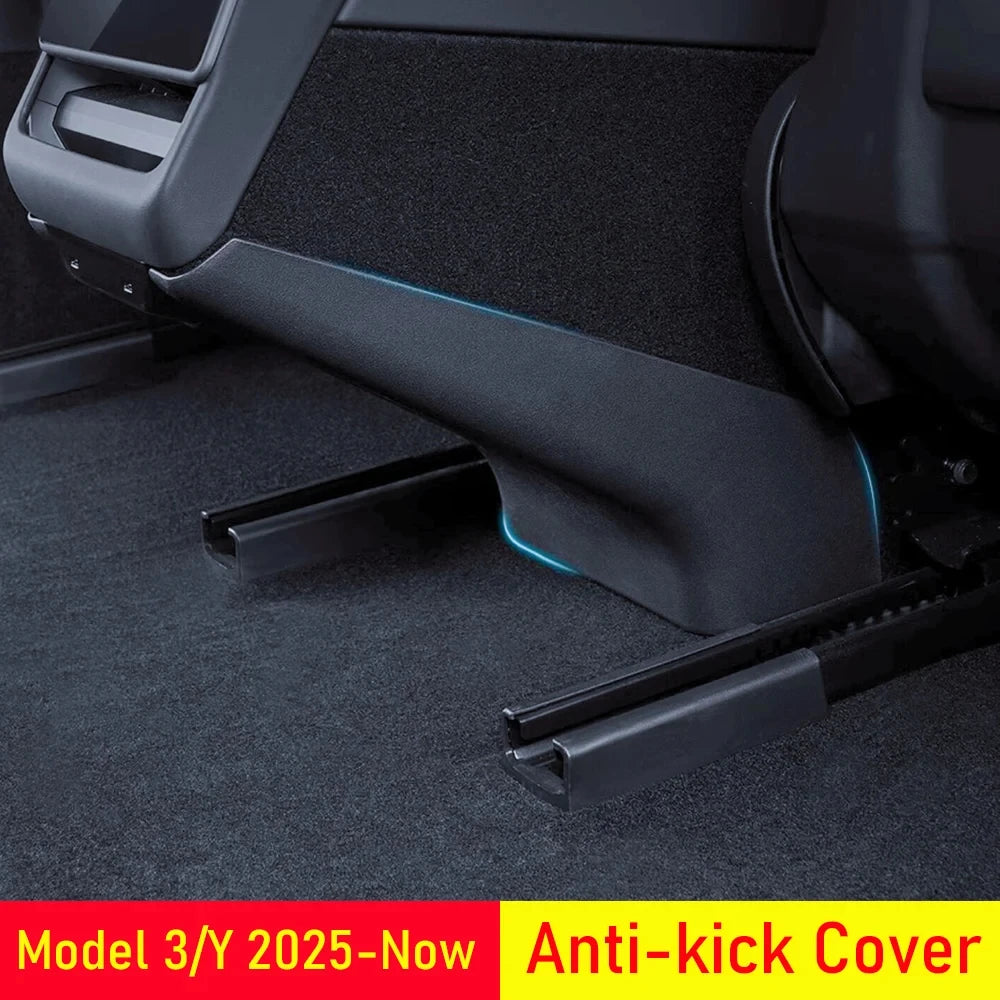 Rear Anti Kick Cover Protector Trim for Tesla Model Y Juniper Model 2025 2026 Air Condition Vent Outlet Kick Pad Mat Accessorie