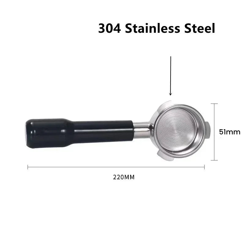 51mm Bottomless Espresso Portafilter Beech Wood Handle for Linea Classic EM450M, CM5418