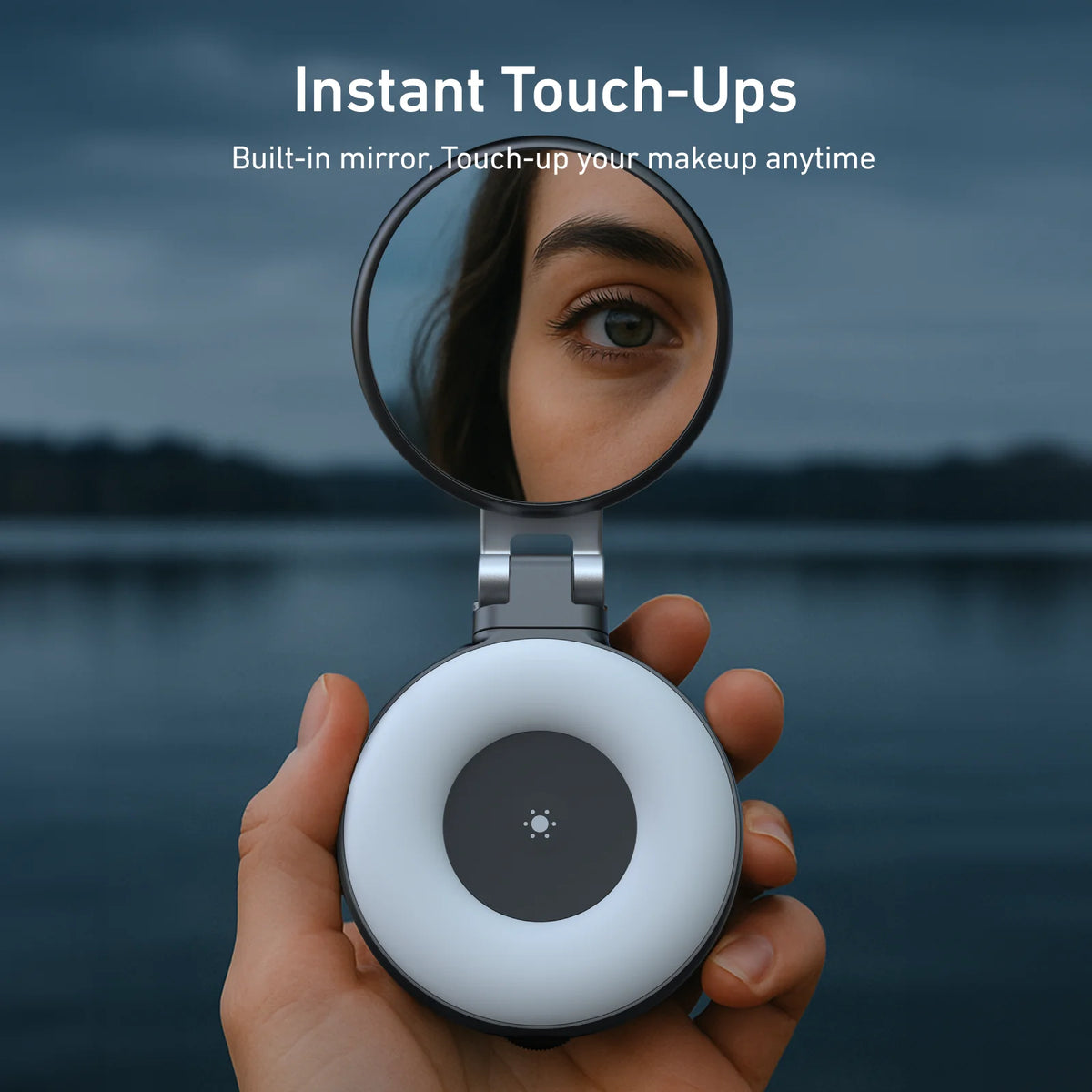 TELESIN Smartphone Magnetic Fill Light Mini Selfie Light 3 Modes Adjustable Brightness for Iphone XIAOMI SAMSUNG Phone