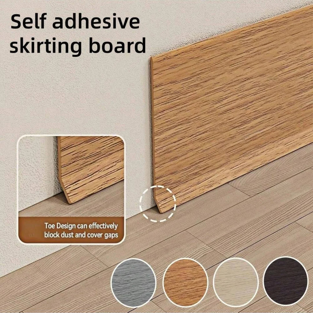 1PC 2mx8cm vinyl wall decoration skirting board, self-adhesive decorative skirting board, flexible self-adhesive decorative stri