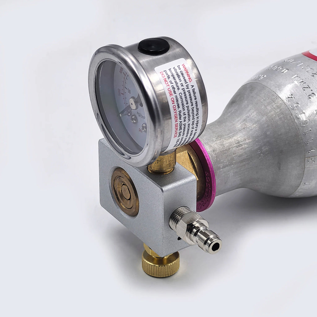 CO2 Clyinder Refill Fill Station Adapter Fit Soda Water Machine Terra, Gaia, DUO, ART Carbon Dioxide Pink Bottle Quick Connect