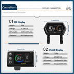 26A Ebike Sinawave Controller 24V/36V/48V Three-Mode Controller with Learning Function JN Color Display Wheel Hub Motor Parts
