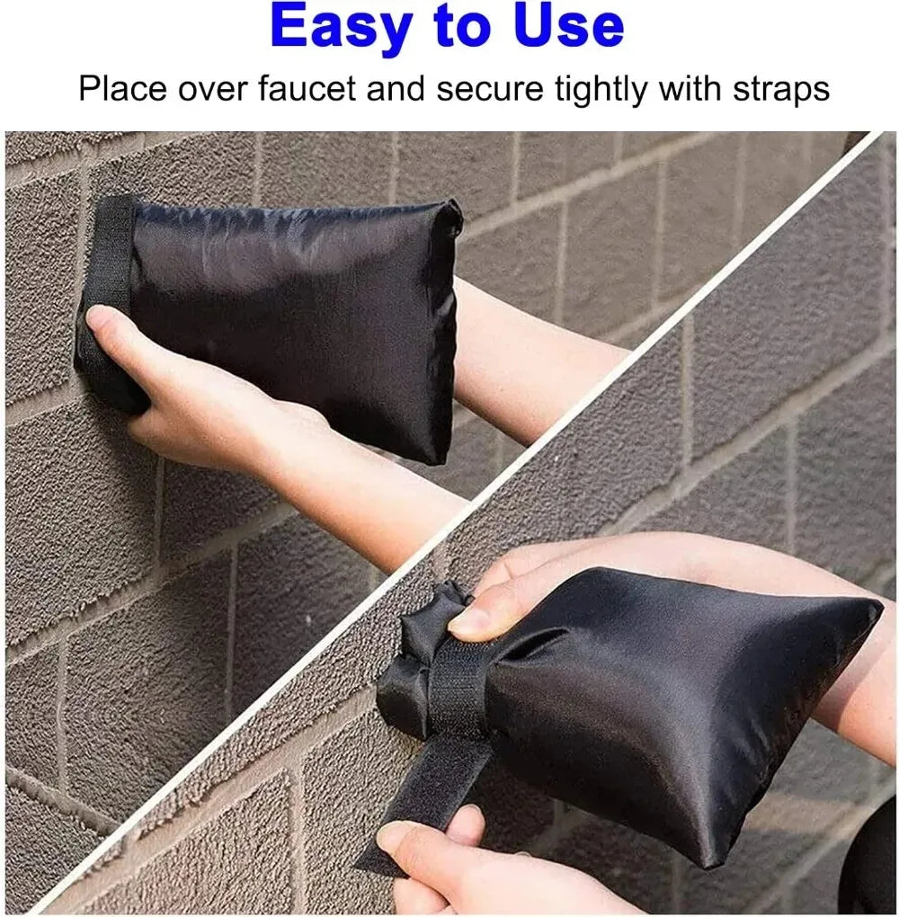 Winter Outdoor Faucet Insulation Sleeve Cover for Garden Tap Anti Freezing Reusable Protector for Hose Bib in Cold Weather
