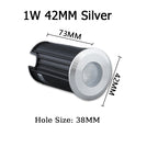 10PCS/lot IP67 Outdoor Lighting 1W3W5W for Garden Yard Step Stairs Floor Deck Recessed Inground Lamps LED Underground Spotlight