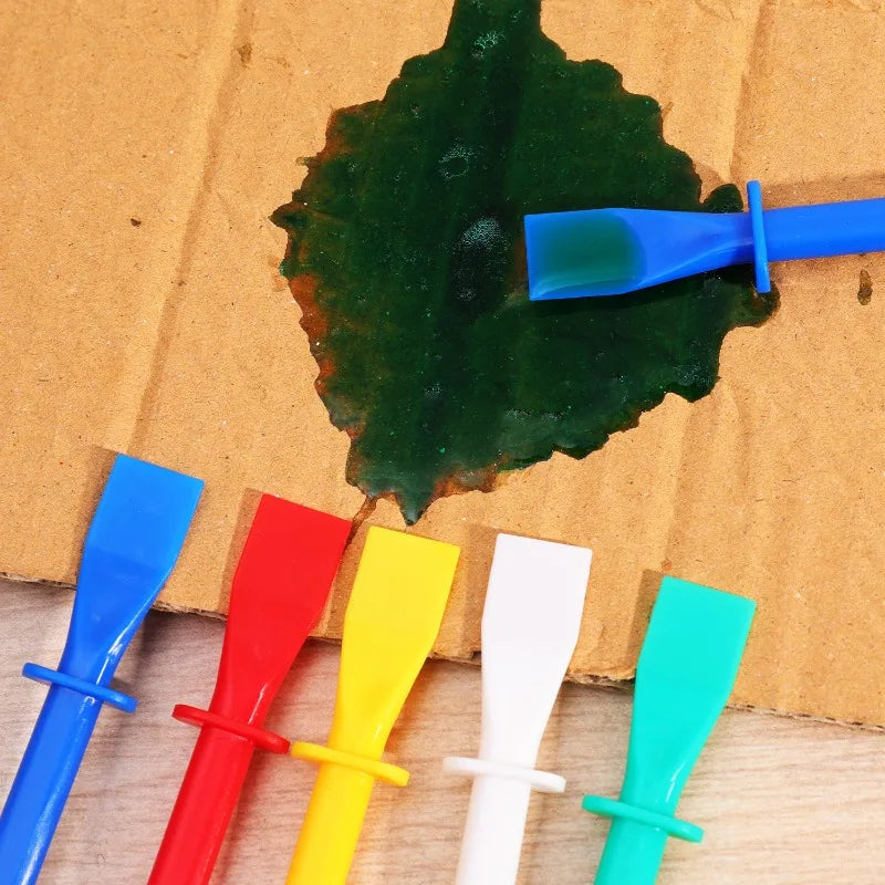 Handheld Glue Spreaders Leather Glue Brush Portable Glue Smear Sticks Applicator DIY Art Craft Paintings Scrapers Gluing Tools