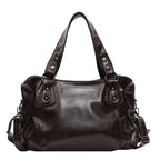 Retro Brand Roomy Shoulder Bag Female Luxury Solid Color Classic Crossbody Bag Large Capacity Style Soft PU Leather Tote Bag