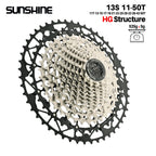 SUNSHINE MTB cassette freewheel HG sprocket carbon steel 10/11/12/13 speed 11T-40T to 11T-52T