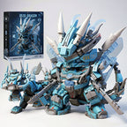 2-in-1 Transforming Mecha Robot & Dragon Building Blocks Set, No Box, With Weapon