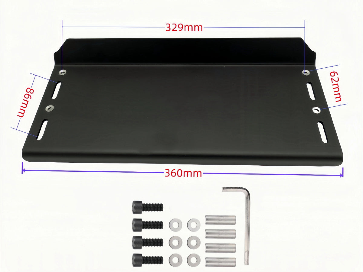 SimRuito Universal Adjustable Sim Racing Pedals Mounting Plate 7075 Aluminum for G29 G920 T300RS Cockpit Floor 3 Pedals