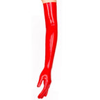 Long Latex Gloves Women Sexy Full Length Gloves Club Wear Catsuit Dress Rubber Cosplay Costume