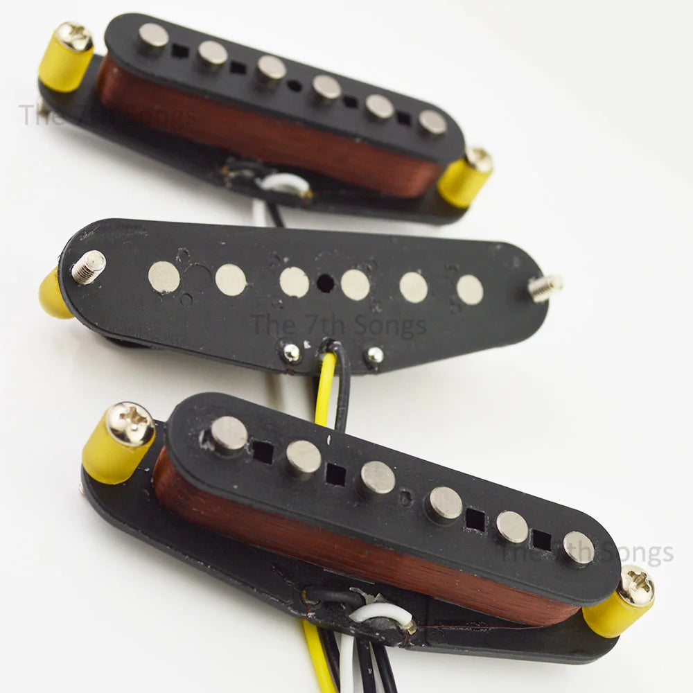 1969 Style ST Single Coil Electric Guitar Pickup Set Alnico 5, Plain Enamel Wire