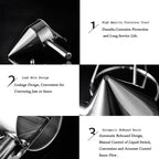 1pcs Stainless Steel Funnel Dispenser with Rack Cupcake Pancake Batter Maker Octopus Fish Ball Home Kitchen Baking Tools Baking