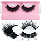 Free Shipping 10Pairs/Pack Fluffy Wispy Natural Strip Lashes With Spikes Wholesale in Bulk Faux Mink Lashes Supplies