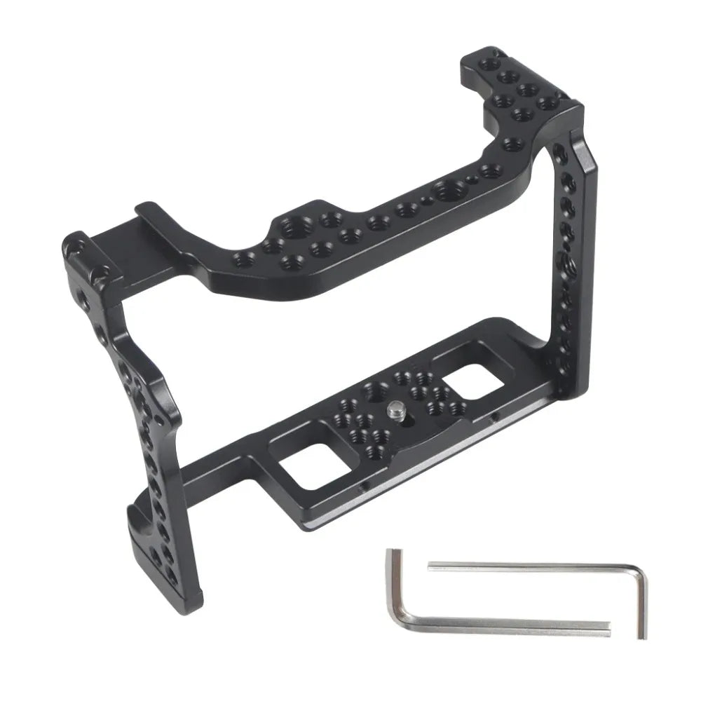 Camera Cage for Canon EOS R ILDC Camera Form-fit for Arca Swiss Baseplate ARRI Cold Shoe Mount Video Film Movie Rig Stabilizer