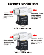 ZRDR Aquarium Co2 Solenoid Valve Regulator 110V-220V Low Temperature Co2 Aquarium Fish Tank Electric Magnetic Valve EU US  DC12V