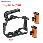Powerwin Z6III Z7II Z6II Z7 Z6 Z5 Camera Cage Kit  for Nikon Rig Protective Frame Gimbal Arri Locating Screw Wooden Handle