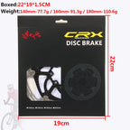 RACEWORK Carbon Fiber Bike Disc Brake Rotor MTB Road Bicycle Ultralight 6 Bolts Floating Rotor 140mm 160mm 180mm Brake Disc