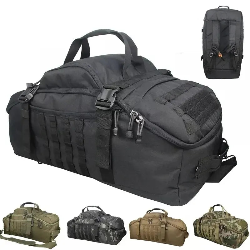 LQARMY Tactical Molle Camping Backpack 45L/80L, Black/Brown/OD Green/OCP Multicam