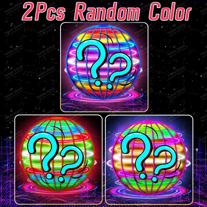 Flying Ball Boomerang Fly Magic with LED Lights Drone Hover Ball Fly Nova Orb Flying Spinner Fidget Toys Children Family Gifts