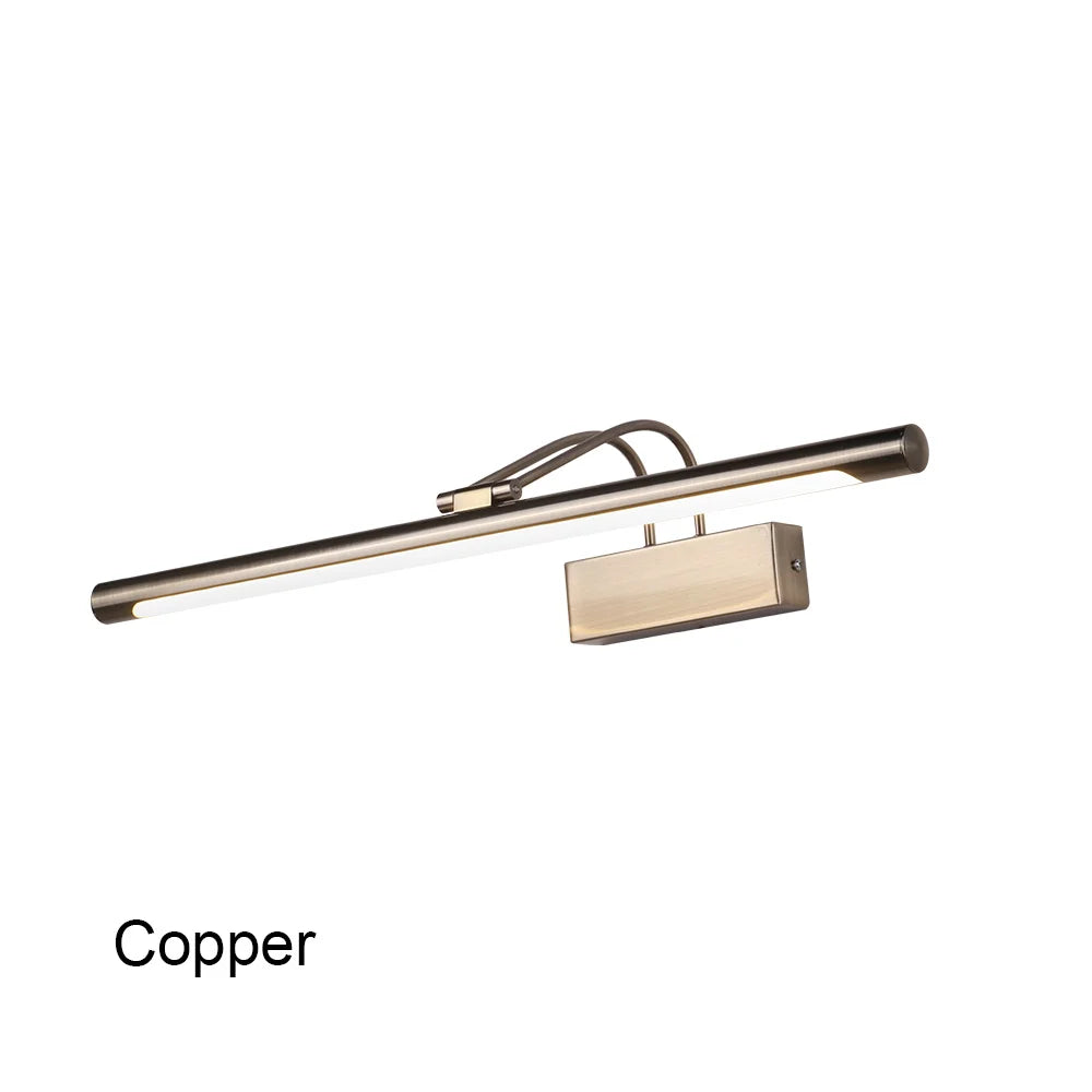 Led Bathroom Wall Light Black Copper AC90-265V Interior Wall Lamp Picture Light Modern Apply Wall Lighting 8W Wall Sconce