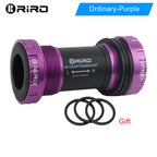 RIRO Bicycle Ceramic Bottom Bracket BB68/BB92 68/73MM Threaded BB MTB Sealed Bearings Road Bike 1.37/24mm Shaft Univesal Parts