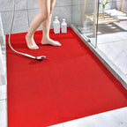 Waterproof Non-Slip PVC Floor Mat 40x90cm Dirt Resistant Indoor/Outdoor, Green Grey Red