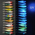 14pcs/box Horizontal Egi Lure Glow Horizontal Squid Jig Saltwater Cuttlefish UV Shrimp Fishing Lure Laser Egi Set Large Octopus