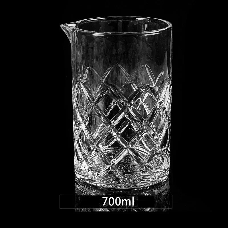 JUSTINLAU Cocktail Mixing Glass Stirring Cup, Whiskey Cocktail Bar Tool - Style Options
