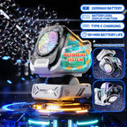 2025 Upgraded Version of the Bubble Machine with Remote Control, Automatic Rotation, and Rgb Lights, 1800Mah Rechargeable Battery, Type-C Charging, Suitable for Children, Weddings, Birthday Parties, and Outdoor Activities, Bubble Machine Does Not Include