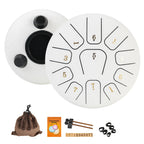 Miwayer 6" Steel Tongue Drum Gift Set | 11-Note Sound Healing Instrument w/Tuning Kit | Yoga/Meditation/Anxiety Relief Tool
