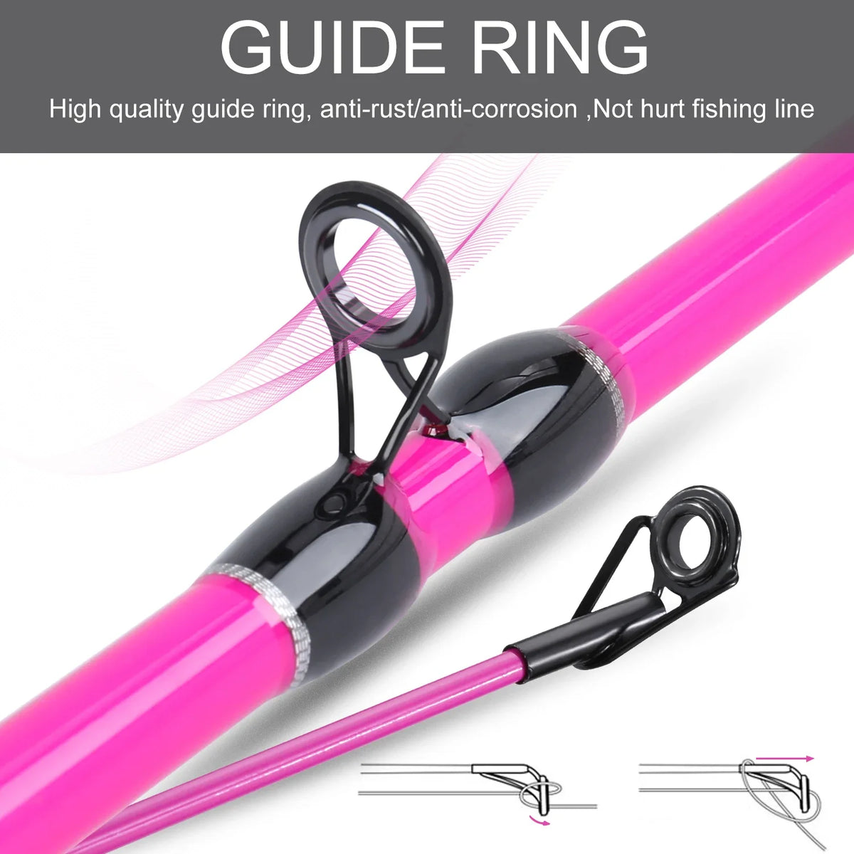 Sougayilang Lure Fishing Combo 5 Sections 170CM Carbon Fiber Fishing Rod and 8+1BB Baitcasting Reel Travel Fishing Set Pesca