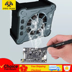 OSS F3 6W Cooling UV Curing Fan Fast Heat Dissipation Smoke Exhaust kit For Mobile Phones Computer Motherboard PCB Repair Tools