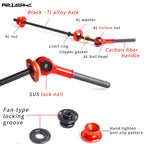 Bike Quick Release Skewer TC4 Titanium Alloy Axle QR HUB Lever for MTB Road Bicycle Ultralight Skewers for 100/130 100/135 Frame