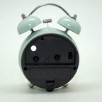 1pc Retro Creative Metal Bell Alarm Clock, Desktop Simple Clock Silent Luminous Quartz Table Clock