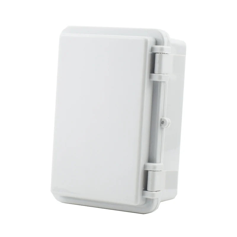 IP67 Waterproof Plastic Electrical Enclosure Junction Box with Hasp, Grey/Transparent Cover