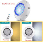LED Swimming Pool Lamp AC12V Stainless Steel IP68 12W 18W 25W 35W 54W Underwater Remote Control RGB Lamps Blue/Warm white/ White