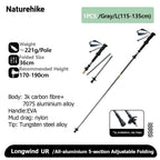 Naturehike Climbing Mountaineering Walking Stick Portable Folding Telescopic Hiking Pole Outdoor Trekking Poles Telescopic Baton