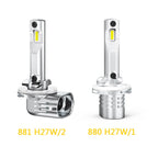 AUXITO 2Pcs 881 H27 LED Fog Light Bulbs Canbus 6500K White Car H27W/2 880 H27W/1 Fog Driving Lamp DRL Waterproof Super Bright