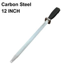 8/10/12 Inch Professional Ceramic Knife Sharpener Rod Durable Knife Grinder With Non-Slip Handle Kitchen Knife Sharpening Blade