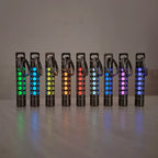 TItanium  Cage Luminous Night Signal Light Outdoor EDC Luminous 3.5*25mm Fluorescent Tube Self-illuminating Key Chain
