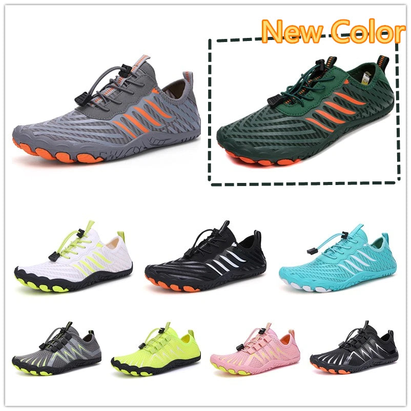 Unisex Quick Dry Water Shoes Men Women Colorful Beach Swimming Surfing Seaside Aqua Shoes Couple Barefoot Upstream Sneakers