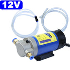 EAFC 12V-24V Oil Diesel Extractor Pump Electric Scavenge Suction Transfer Change Pump with Tubes 100W 4L for Car Boat Motorcycle