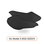 For Tesla Model 3 Y 2021-2026 LHD Center Console Two Side Anti Kick Pad Protector PU Leather Sticker Foot Cover Car Accessories