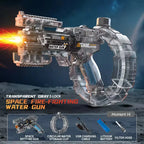 42cm Electric Water Gun High Pressure Auto Absorb Water Blaster, Blue/Green/Red/White