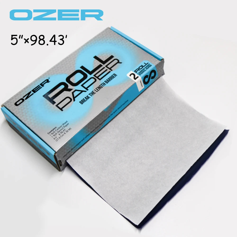 OZER Tattoo Transfer Paper Rolling Paper Thermal Copier Template Paper for Thermal Printer Tattoo Paper for Tattoo Supplies